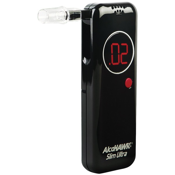 AlcoHAWK AH2800S Precision Ultra Slim Breathalyzer with 50-Pack of PT500 Mouthpeices