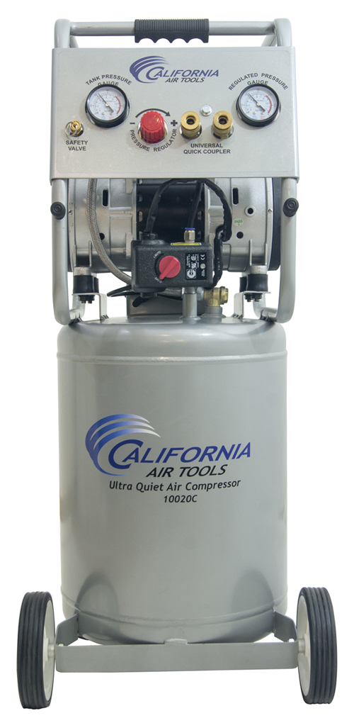 California Air Tools 10020C Ultra Quiet & Oil-Free 2.0 Hp, 10.0 Gal. Steel Tank Air Compressor