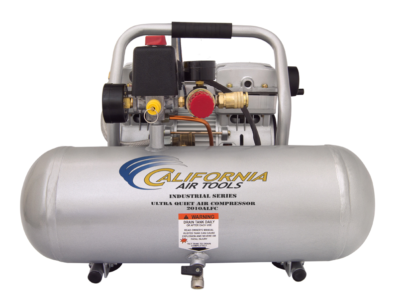 California Air Tools 2010ALFC Ultra Quiet & Oil-Free 1.0 Hp, 2.0 Gal. Aluminum Tank Air Compressor (Condor Pressure Switch)