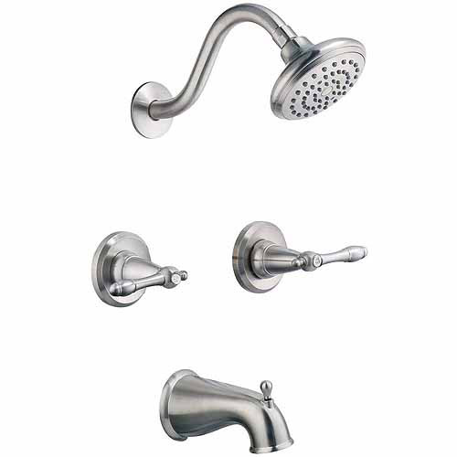 Oakmont 2-Handle Tub and Shower Faucet, Satin Nickel