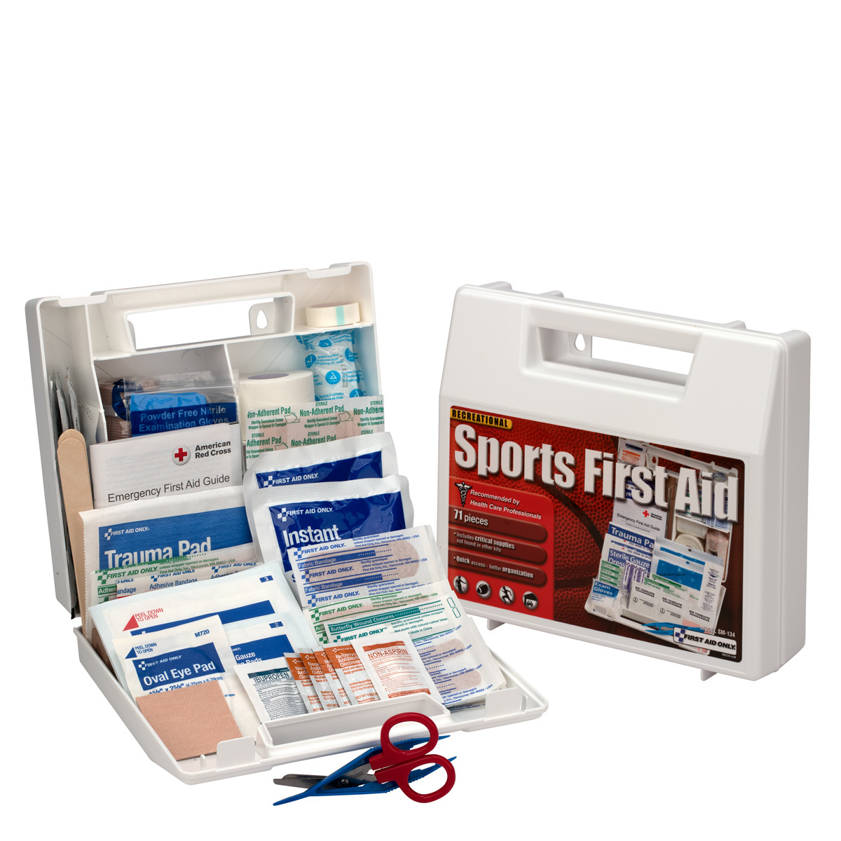 Sports First Aid Kit for 10 People, 71 Pieces/Kit