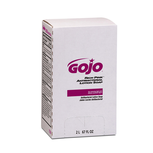 GOJO Rich Pink Antibacterial Lotion Soap - 2000 mL
