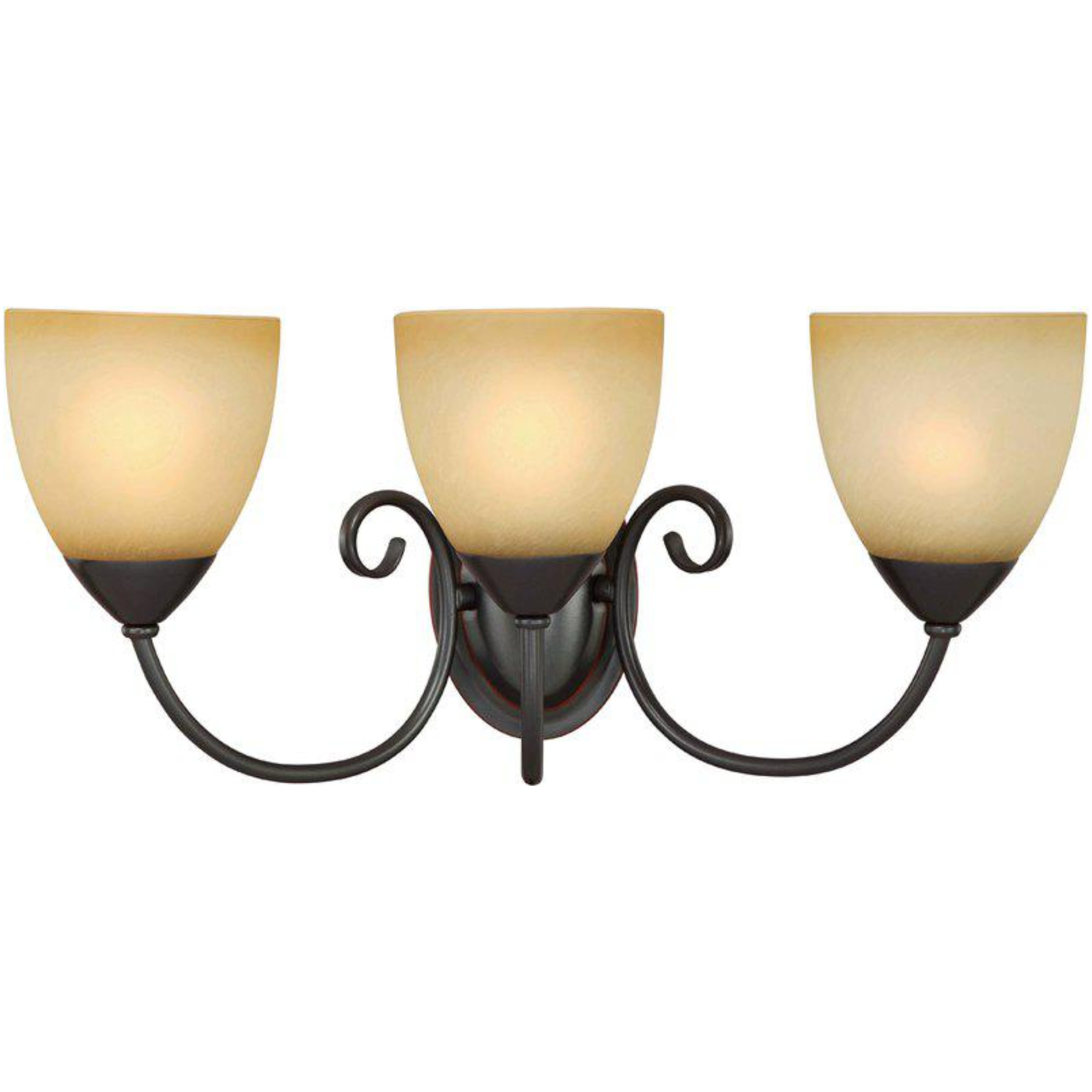 54-3850 Oil Rubbed Bronze 3 Light With Bath Light