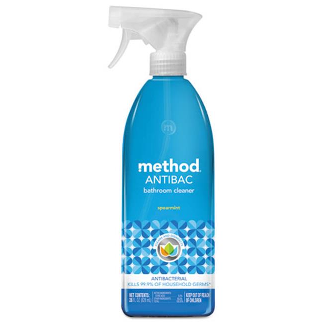 Antibacterial Spray, Bathroom, Spearmint, 28 oz Bottle, 8/Case