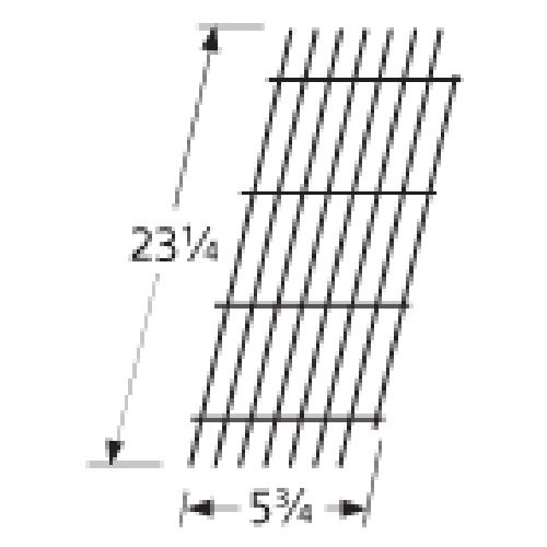 Porcelain steel wire cooking grid for Viking brand gas grills