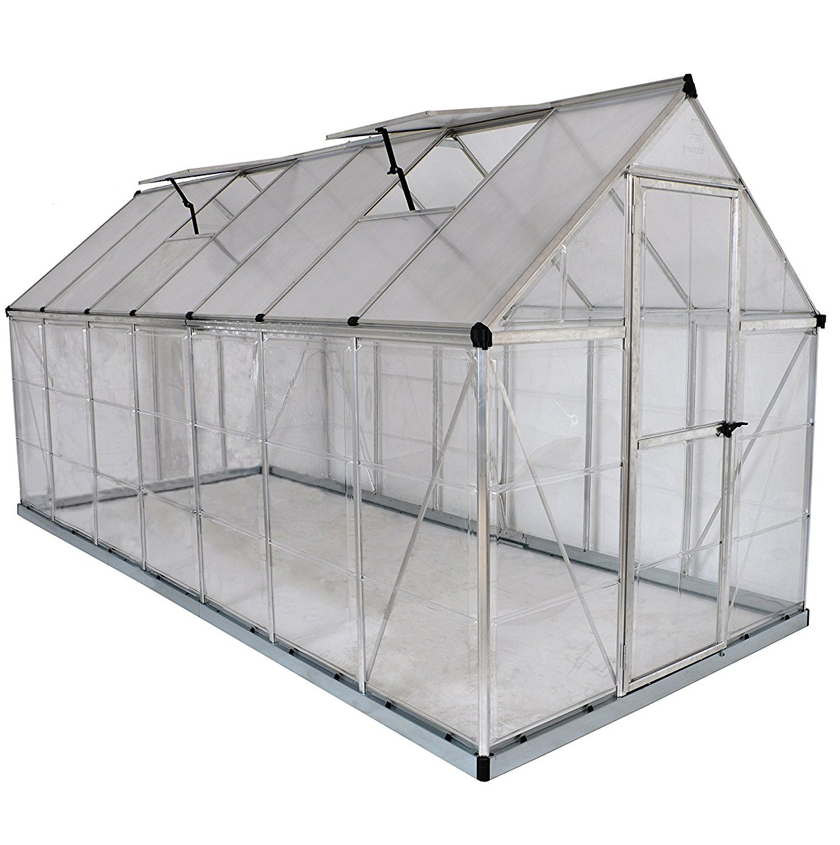 Palram - Canopia Hybrid 6' x 14' Greenhouse - Silver