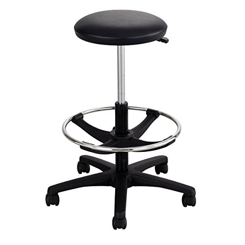Extended-Height Lab Stool, Backless, Supports Up to 250 lb, 22