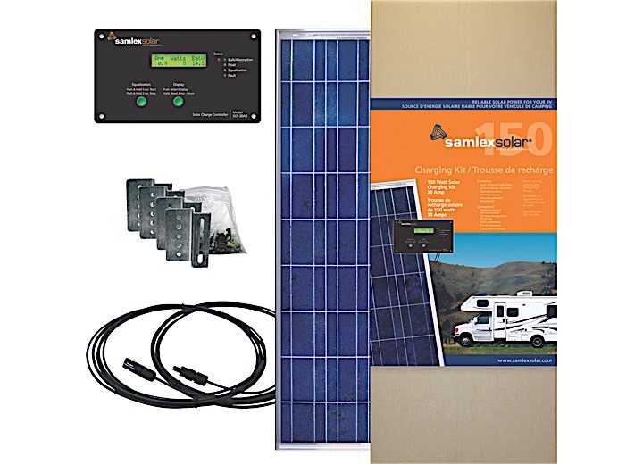 SOLAR CHARGING KIT, 150 WATTS WITH 30A CHARGE CONTROLLER