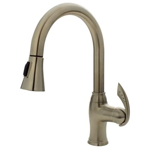 Sir Faucet 772 Brushed-Nickel Pull Down Kitchen Faucet