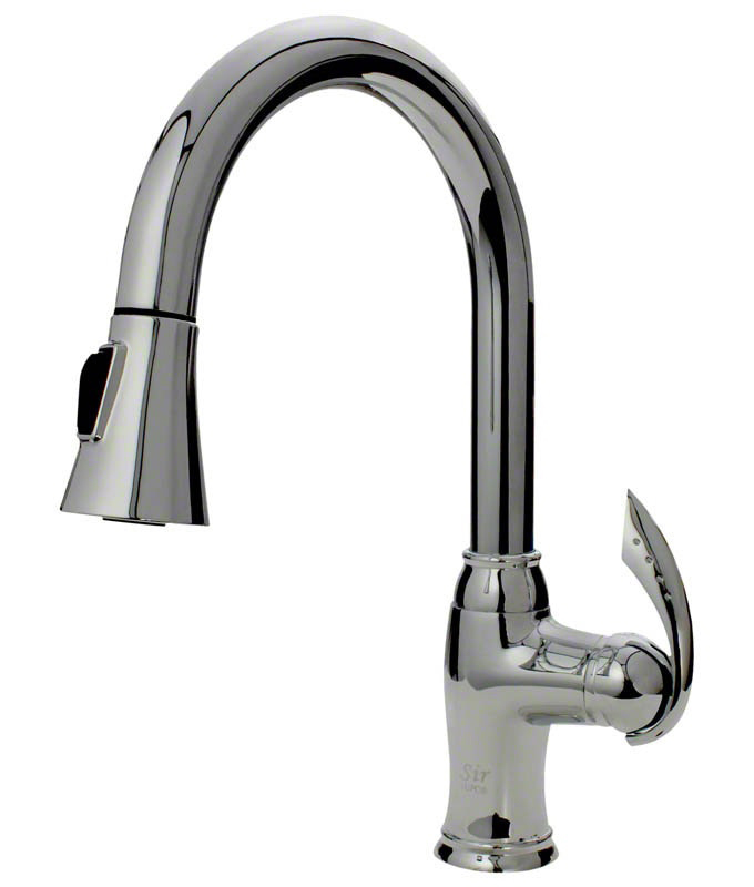 Sir Faucet 772 Chrome Pull Down Kitchen Faucet