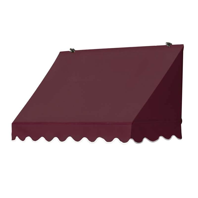 4' Traditional Awnings in a Box, Burgundy