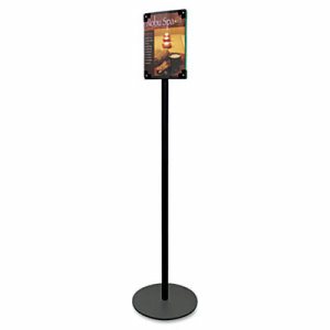 Deflecto Double-Sided Magnetic Sign Display - 1 Each - 13&quot; Width x 56&quot; Height - 8.50&quot; Holding Width x 11&quot; Holding Height - Magne